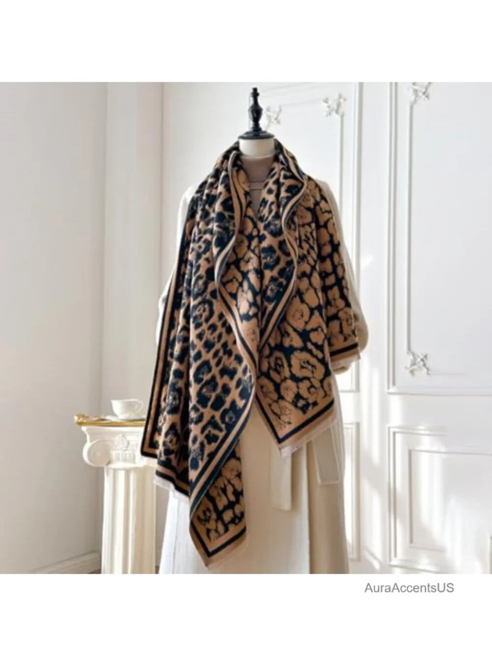 Reversible Pashmina Shawl Wrap Large Soft Winter Scarf Evening Dress